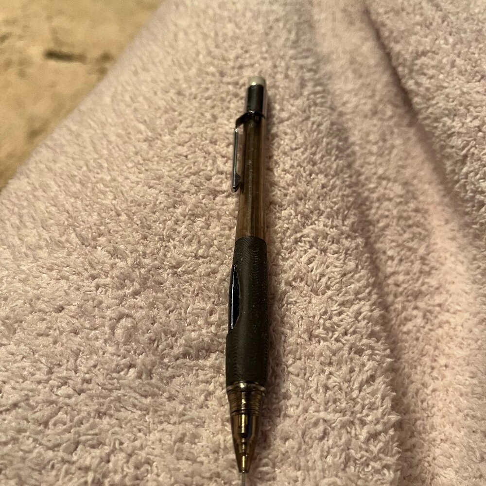 Vintage Pentel Japan PD345 Quicker Clicker Transparent Mechanical Pencil 0.5mm